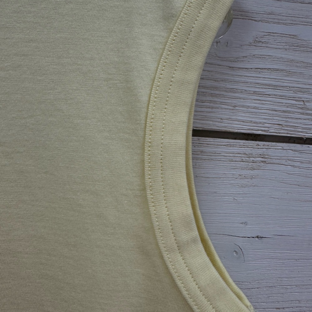 BANANA REPUBLIC Sleeveless Muscle Tank Top – XS – Pale Yellow - Picture 5 of 6